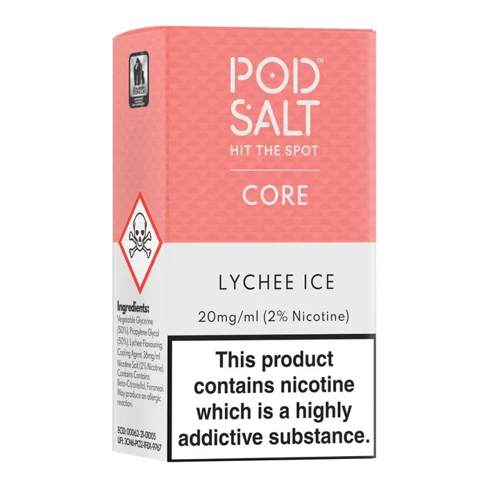 POD SALT Lychee Ice Nicotine Salt E-Liquid 30ml