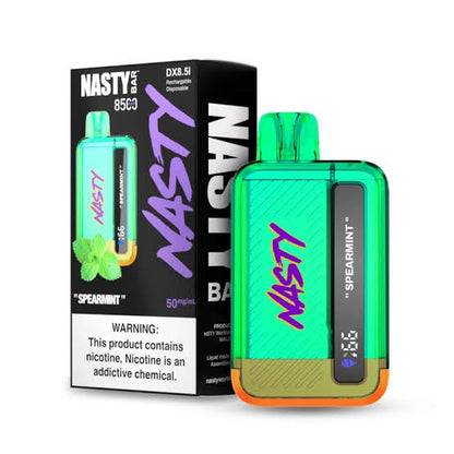 Nasty Bar Vape 8500 Puffs disposable with spearmint flavor