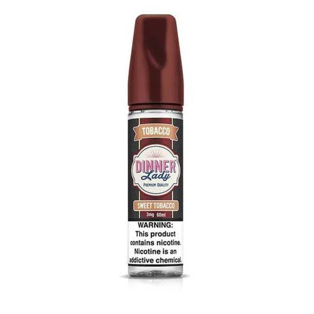 DINNER LADY E-LIQUID 60ML - Premium Vape Juice in Sweet Tobacco flavor, combining rich tobacco notes with a smooth, sweet finish.