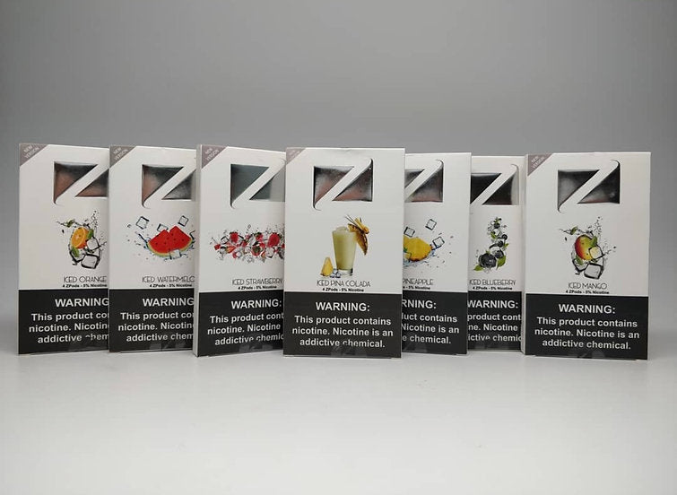 ZIIP Pods Juul Compatible - Flavorful Variety pack featuring multiple flavors like mango, cola, and watermelon. Easy to use with Juul devices.