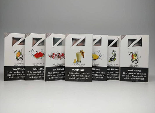 ZIIP Pods Juul Compatible - Flavorful Variety pack featuring multiple flavors like mango, cola, and watermelon. Easy to use with Juul devices.