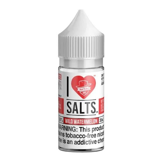 I Love Salts Wild Watermelon Nicotine Salt 30ml e-liquid bottle