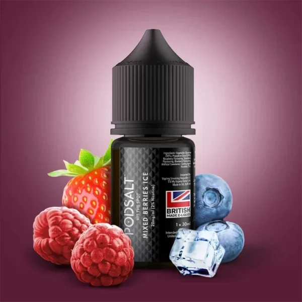 Pod Salt Mixed Berries vape bottle