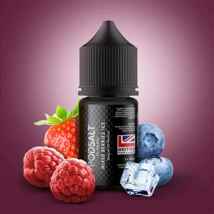 Pod Salt Mixed Berries vape bottle