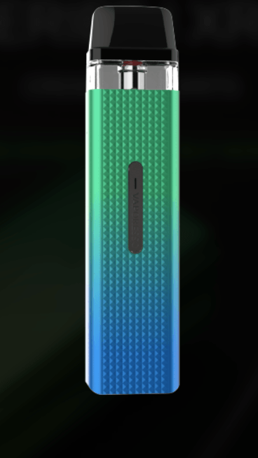 XROS MINI MTL Pod System in gradient green-blue finish, featuring a sleek, compact design for the best vaping experience in Food, Beverages & Tobacco.