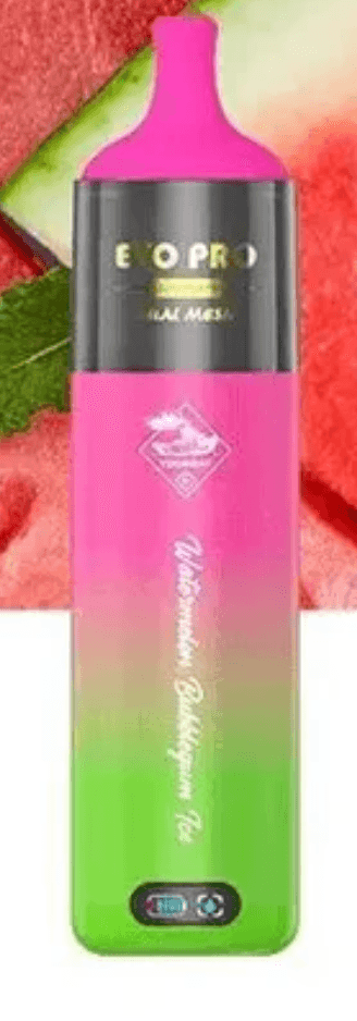 Tugboat Evo 15k Puffs vape in Watermelon Bubblegum Ice flavor, featuring vibrant pink-green design and 850mAh battery for extended vaping sessions.