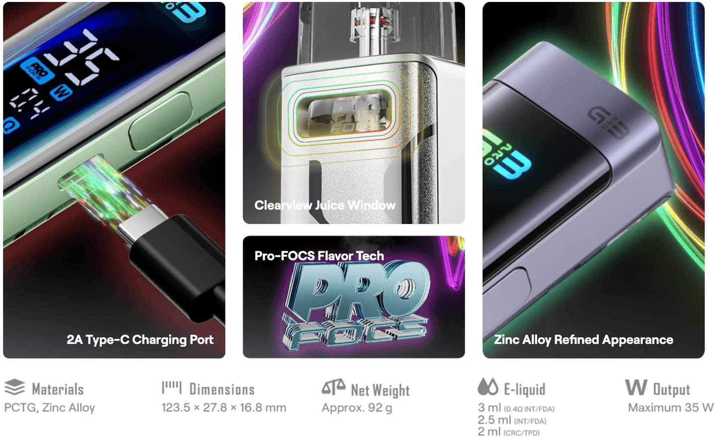 UWELL Caliburn G3 Pro 35W Pod System India


