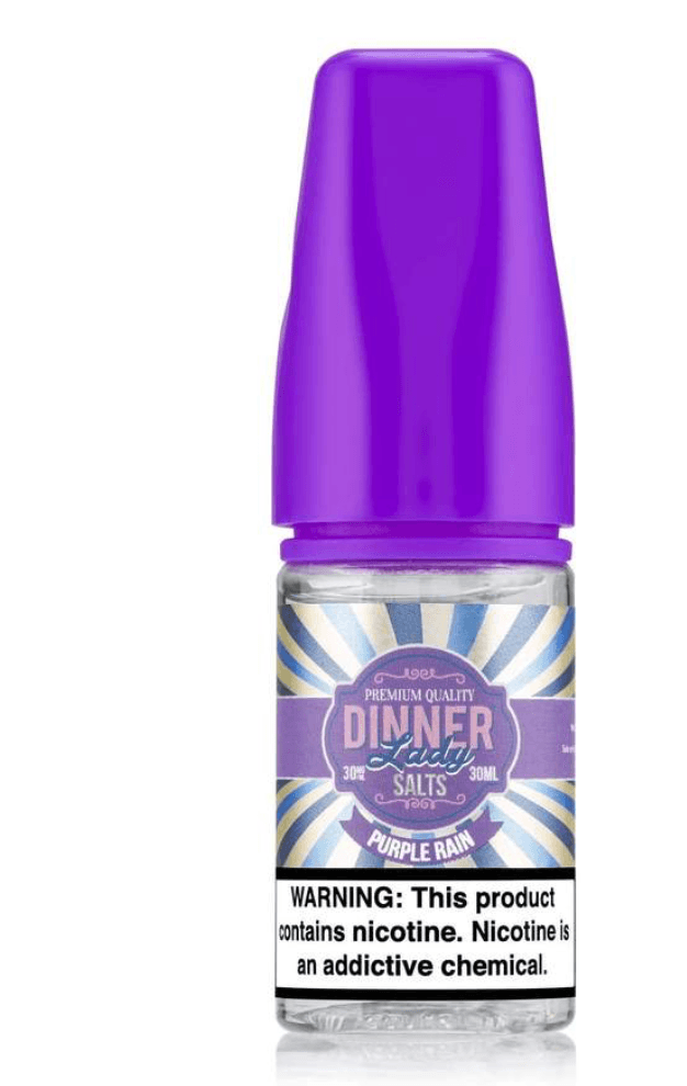 Dinner Lady Salts 50 MG Fruit Splash Ice nic salt e-liquid with red cap, premium UK-made vape juice for a smooth and icy vaping experience.