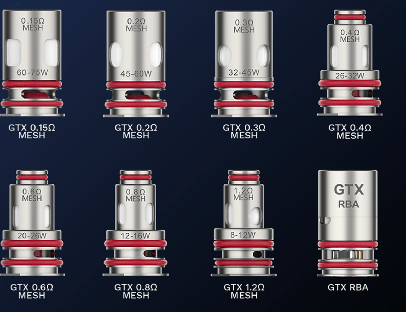 Vaporesso PLATFORM GTX COILS India Pune Karnataka Maharashtra, compatible mesh coils for MTL and DTL vaping, original replacement coils.