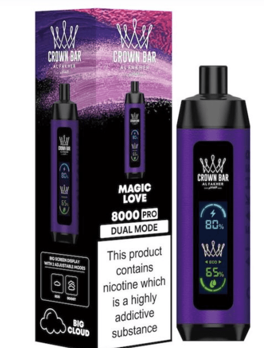 AL Fakher Crown 8000 - FreeBase 5mg - Flavour Kart