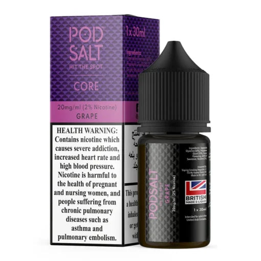 Pod Salt Core 20mg vape bottle black label