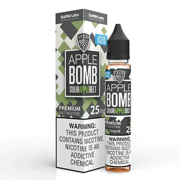 VGOD Apple Bomb Sour vape juice bottle