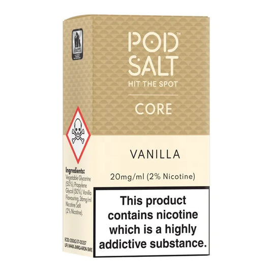 Vanilla Nicotine Salt E-Liquid 30ML - Pod Salt