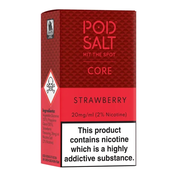 POD SALT 30ML Strawberry Nicotine Salt E-Liquid