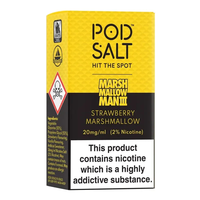 Strawberry Marshmallow Vape Juice by Pod Salt